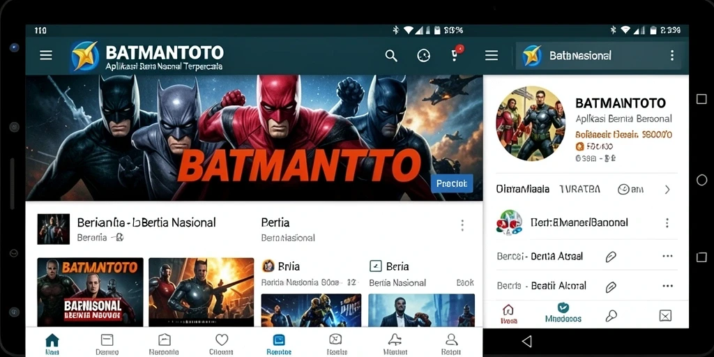 Tampilan antarmuka aplikasi BATMANTOTO yang modern dan intuitif.
