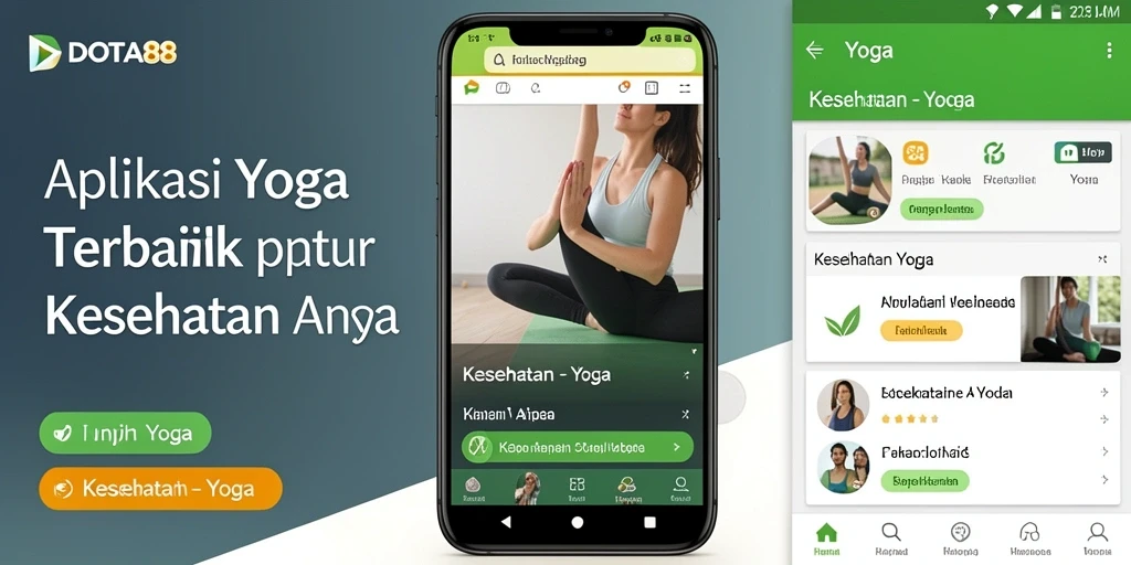 Antarmuka DOTA88 menampilkan pose yoga yang mudah diikuti.