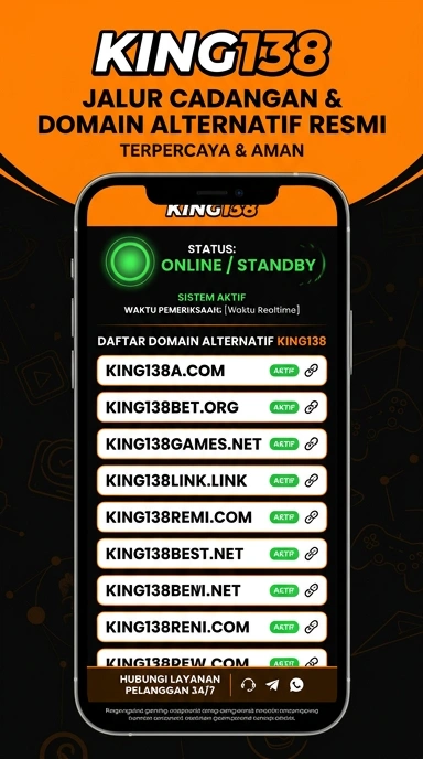 Tampilan link alternatif king138