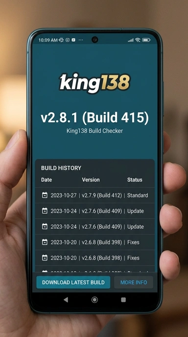 Tampilan riwayat versi king138
